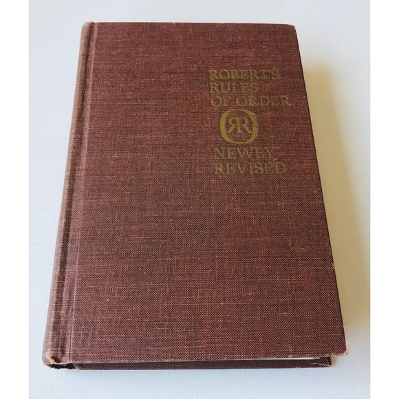 Vintage 1970 Robert’s Rules of Order HC Cloth Book Parliamentary Procedure Laws - Picture 2 of 14